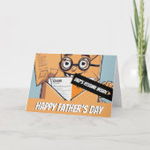 パパの履歴書おもしろい:心温まる父の日 サンキューカード (正面)