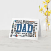 パパの工具箱:大工の必需品 カード (黄色い花)