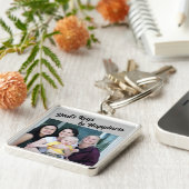 「パパの幸せに対する鍵」キーチェーパーソナライズされたン キーホルダー (側面)