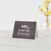 パパの引用文: 私の最初愛、私の永遠の英雄 カード (黄色い花)