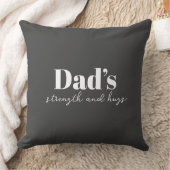 パパの強さと抱擁 – 父の日の贈り物 | クッション (ブランケット)