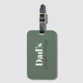 パパの強さと抱擁 – 父の日の贈り物 | ラゲッジタグ (正面縦)