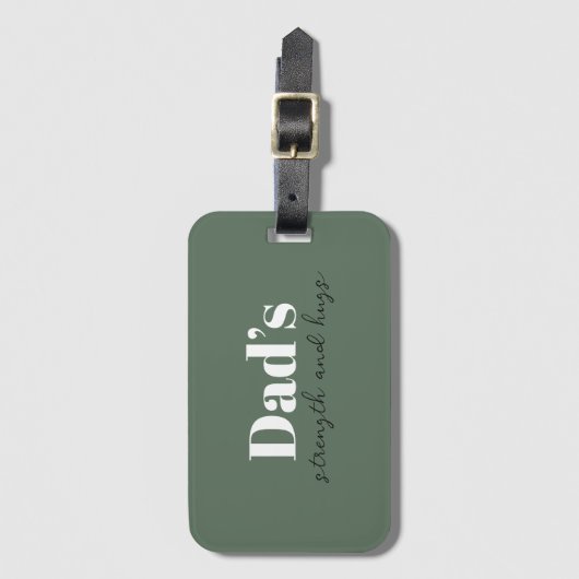 パパの強さと抱擁 – 父の日の贈り物 | ラゲッジタグ (正面縦)