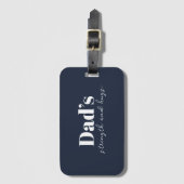 パパの強さと抱擁 – 父の日の贈り物 | ラゲッジタグ (正面縦)