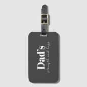 パパの強さと抱擁 – 父の日の贈り物 | ラゲッジタグ (正面縦)