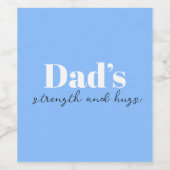 パパの強さと抱擁 – 父の日の贈り物 | ワインラベル (シングルラベル)