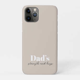 パパの強さと抱擁 – 父の日の贈り物 iPhone 11 PROケース