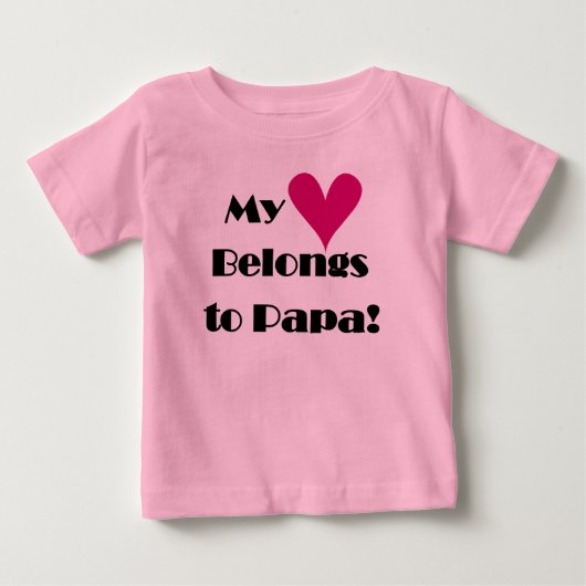 パパの心 ベビーTシャツ (正面)