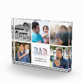 パパの息子と娘の引用文フォトコラージュの家族の名前 フォトブロック (右)