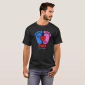 パパの愛が届く妊娠ジェンダー発表 Tシャツ (正面フル)