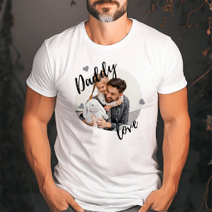 パパの愛 かわいい写真のお父さんの日 Tシャツ