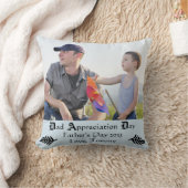 パパの感謝日-正方形の装飾用クッション クッション (ブランケット)