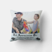 パパの感謝日-正方形の装飾用クッション クッション (裏面)