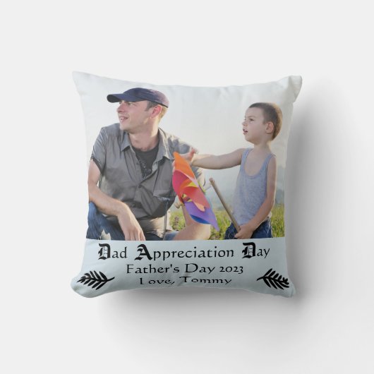 パパの感謝日-正方形の装飾用クッション クッション (正面)