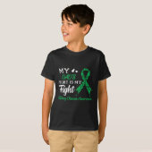 パパの戦いは私の戦い腎臓病認識度 Tシャツ (正面フル)