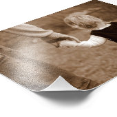 パパの手を握って フォトプリント            (角)