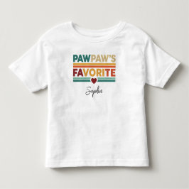 パパの推しシンプルモダンスクリプトネーム トドラーTシャツ