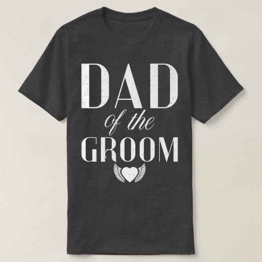 パパの新郎の結婚父親のパパパパ Tシャツ (デザイン正面)