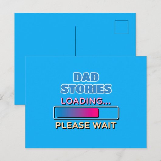パパの昔話がロード中ですので少々お待ちください ポストカード (正面/裏面)