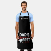 パパの最高のバーベキュー父の日 エプロン (着用した状態)
