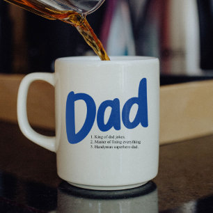 パパの最高の特徴パパ父の日 ジャンボコーヒーマグカップ