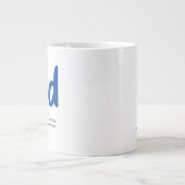 パパの最高の特徴パパ父の日 ジャンボコーヒーマグカップ (正面)