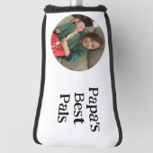 パパの最高のPalフォトゴルフパターカバー ゴルフヘッドカバー (回転90)