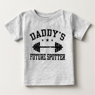 パパの未来のスポッター ベビーTシャツ