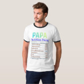 パパの栄養成分表示 ふざけたTシャツ Tシャツ (正面フル)