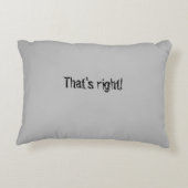 パパの椅子スポットホルダーグレー装飾用クッション アクセントクッション (裏面)