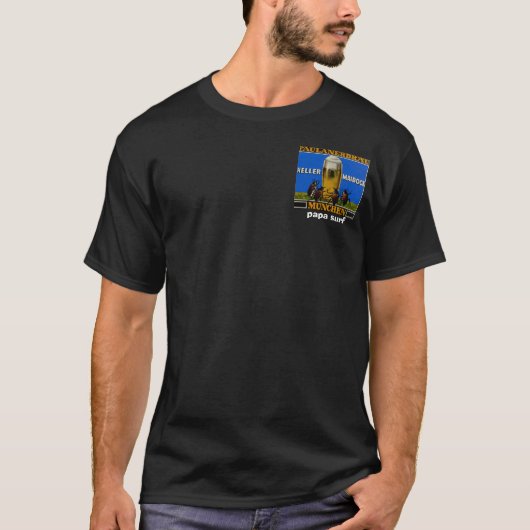 パパの波のPaulanerbrauのヴィンテージのTシャツ Tシャツ (正面)