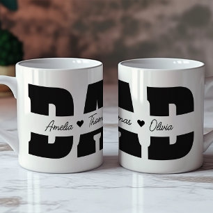 パパの父の日と子どもの名前 コーヒーマグカップ