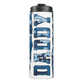 パパの父の日の写真カスタム青 タンブラー (正面)