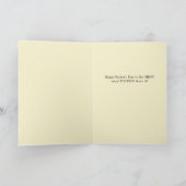 パパの父の日の木の感動的カードを見上げる カード (内部)