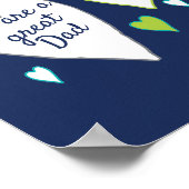 パパの父の日の理由私たちはギフトを愛する ポスター (角)