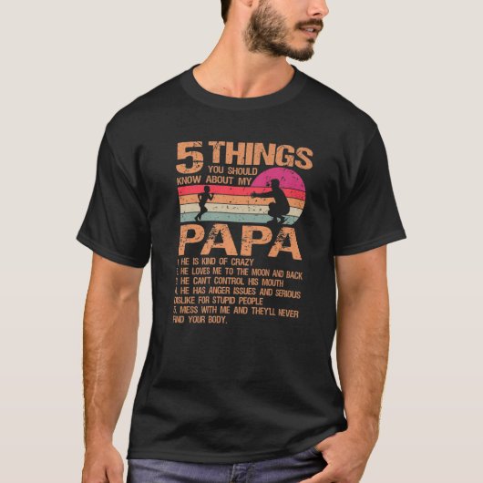 パパの父の日の贈り物5点 Tシャツ (正面)