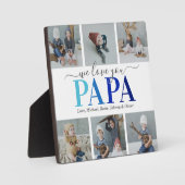 パパの父の日フォトコラージュのプラーク フォトプラーク (正面)