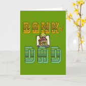 パパの父の日プロダクトの銀行 カード (黄色い花)