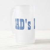 パパの父の日誕生日曇りガラスビアマグ フロストグラスビールジョッキ (正面左)