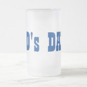 パパの父の日誕生日曇りガラスビアマグ フロストグラスビールジョッキ (中央)