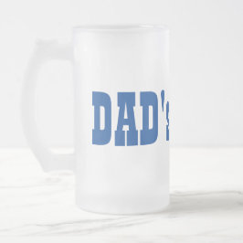 パパの父の日誕生日曇りガラスビアマグ フロストグラスビールジョッキ