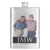 パパの父モノグラムの親写真 フラスク (正面)