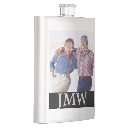 パパの父モノグラムの親写真 フラスク (右)