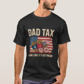 パパの父親を毒殺しないように定めるおもしろい税 Tシャツ (正面)
