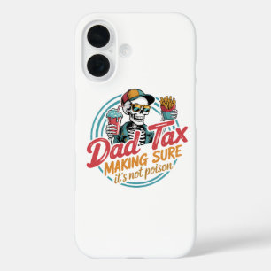 パパの特別な課税 スケルトン フード ユーモア iPhone 16ケース
