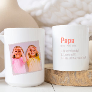 パパの特徴誕生日父の日写真 コーヒーマグカップ