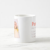 パパの特徴誕生日父の日写真 コーヒーマグカップ (中央)