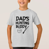 パパの狩りの相棒のおもしろいな男の子のワイシャツ Tシャツ (正面)