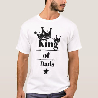 パパの王はっきりしたシャツデザイン父の日 Tシャツ