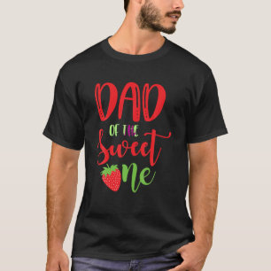 パパの甘い1いちごテーマの誕生日Pa Tシャツ